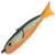 Рыбка поролоновая Джига Уклейка (5см) оранжевая (уп. 5шт)